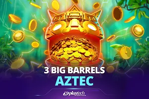 Playtech : 3 Big Barrels Aztec - JFGAMING